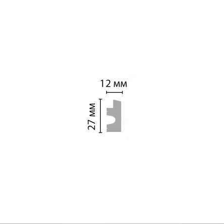 Молдинг DECOMASTER D316-2-77 ДМ (27*12*2900 мм)